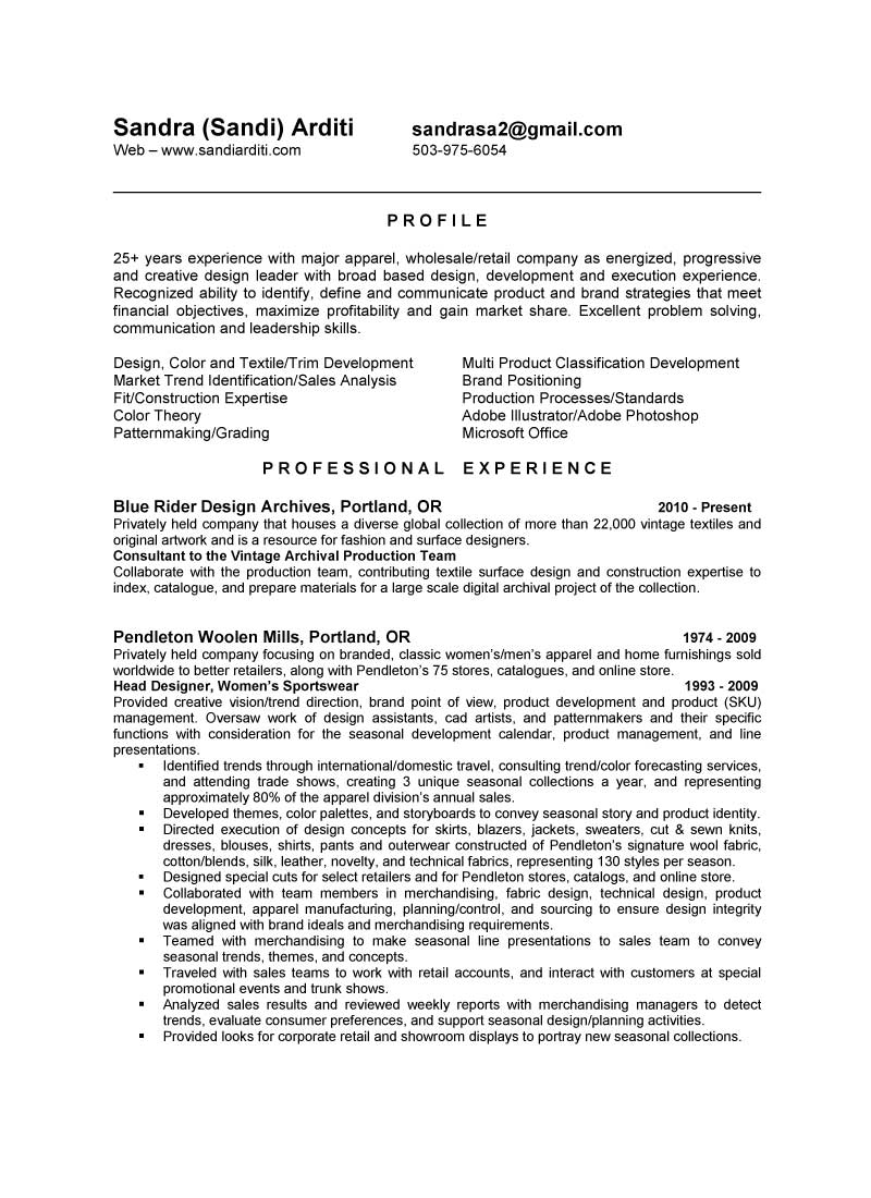 Sample of ministry resume
